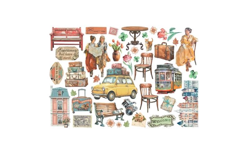 Ephemera Art of Travelling Stamperia