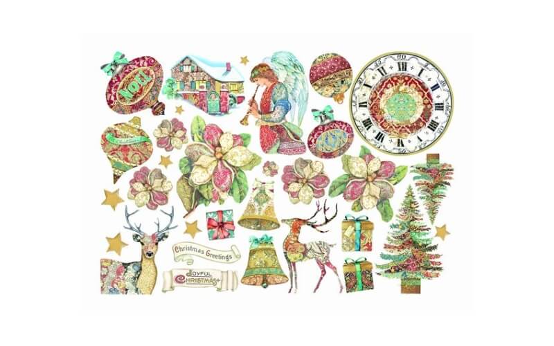 Ephemera Christmas Greetings Stamperia