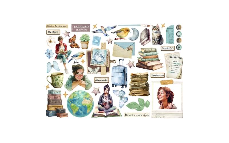 Ephemera Secret Diary Stamperia