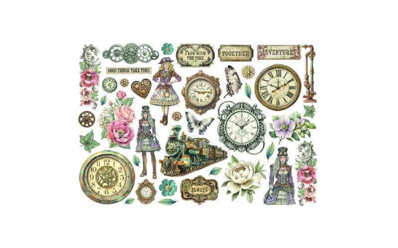 Ephemera Gardens of Time Stamperia