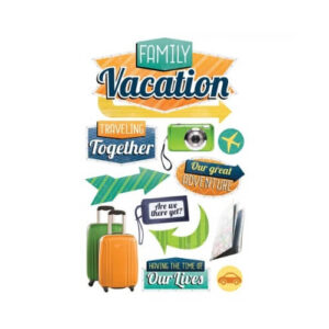 Familie Vakantie 3D Stickers Paper House