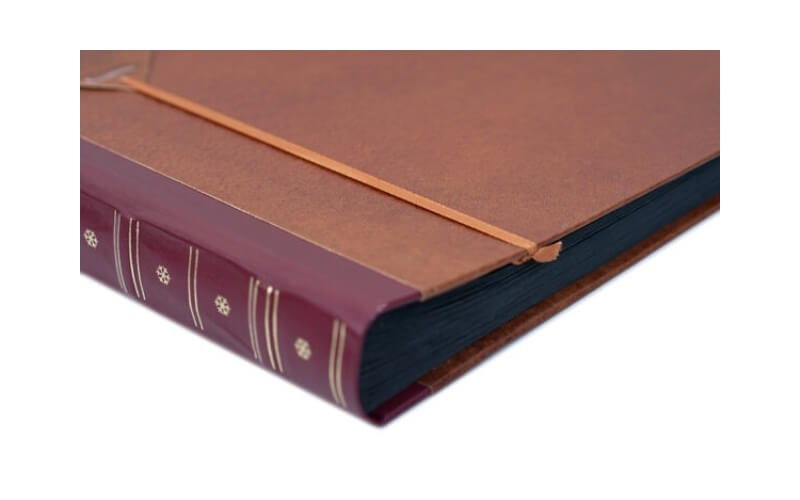 Fotoboek Leatherlook Roodbruin 30x26cm