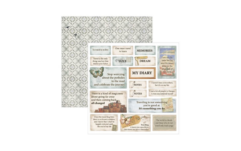 Fussy Cut Pad 15x15 Eastern Journey Ciao Bella