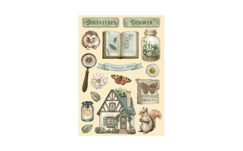 Gekleurde Houten Vormen Herbarium Silvae Stamperia
