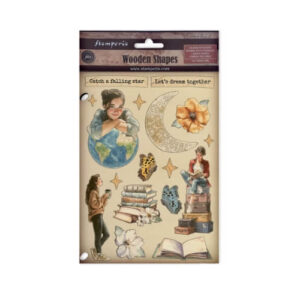 Gekleurde Houten Vormen Secret Diary Stamperia