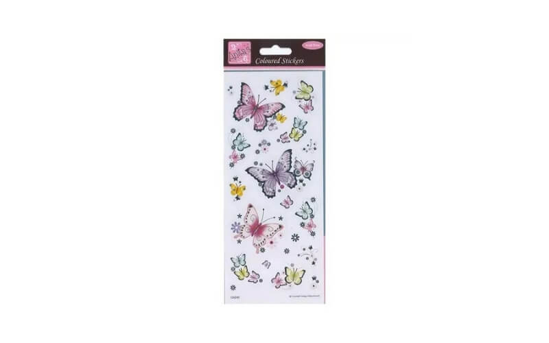 Gekleurde Vlinder Stickers