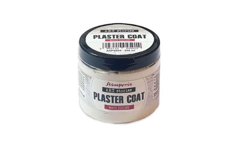 Textuur Pasta Gips Coat Wit 200ml Stamperia