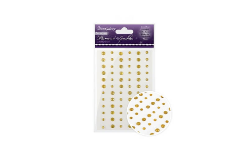 Gouden Diamant Glitter Stickers Hunkydory