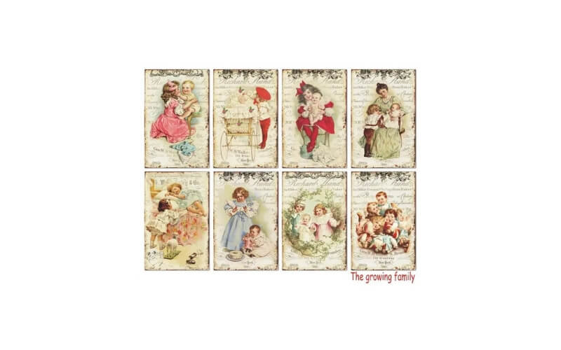 Plakboekpapier Mini Groeiende Familie Decorer