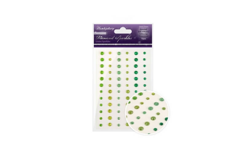 Groen Diamant Glitter Stickers Hunkydory