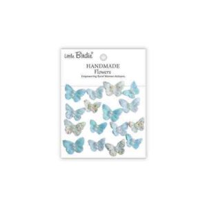 Handmade Butterflies Pearly Flutter Blue Symphony Little Birdie