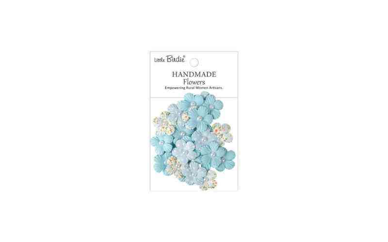 Handmade Flowers Polly Blue Symphony Little Birdie