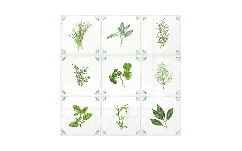 Herbal Tile Lunch Servetten 5st. IHR