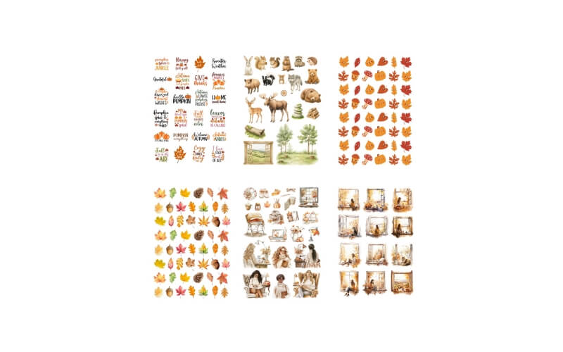 Herfst Stickerboek Penpaling Paula
