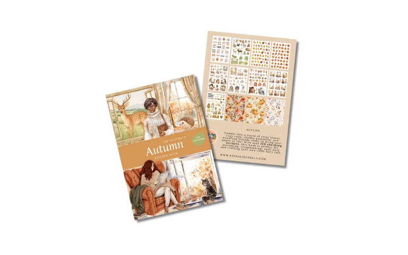 Herfst Stickerboek Penpaling Paula