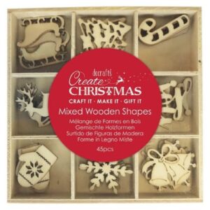 Houten Kaarttoppers Kerst Decoratie