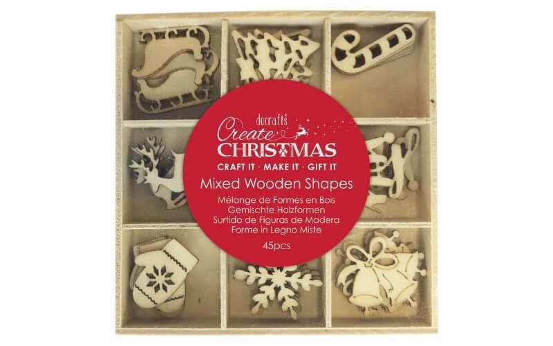 Houten Kaarttoppers Kerst Decoratie