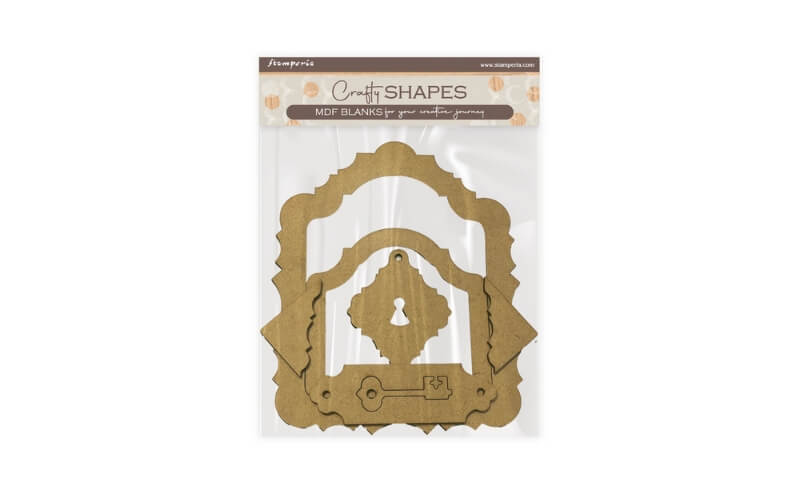 Houten Vorm Alice in Kerstmis Frame Stamperia