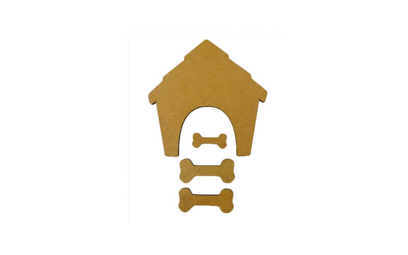 Houten Vorm Furry Friends Hondenhok Stamperia