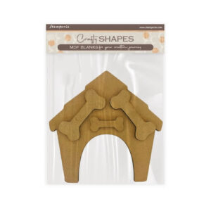 Houten Vorm Furry Friends Hondenhok Stamperia