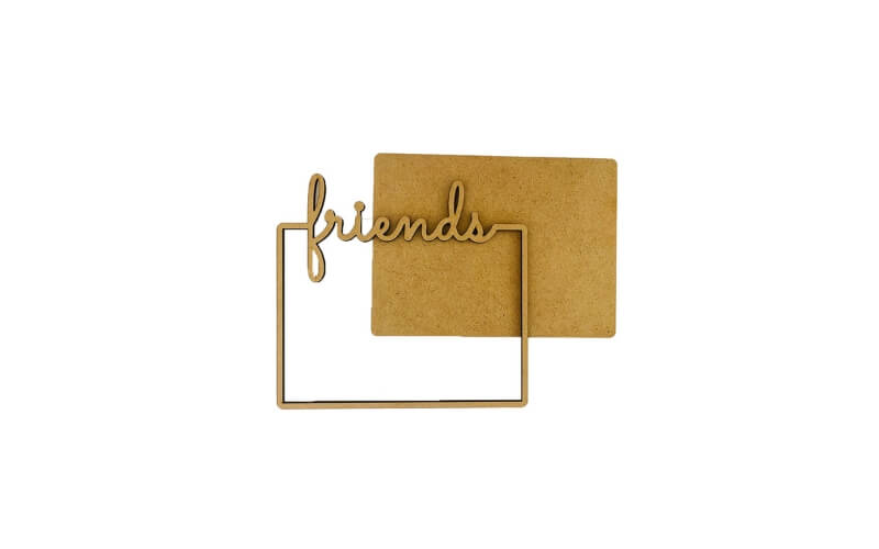 Houten Vorm Furry Friends Plate Friends Stamperia