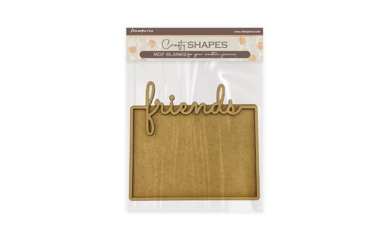 Houten Vorm Furry Friends Plate Friends Stamperia