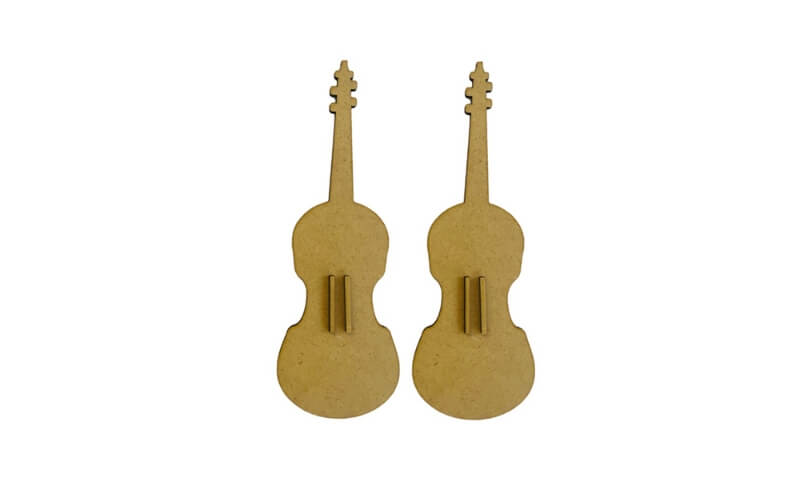 Houten Vorm Muziek Viool Stamperia