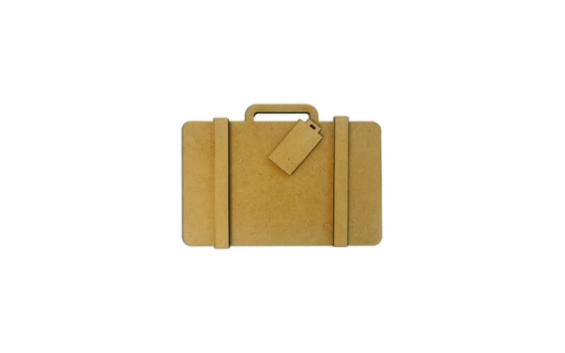 Houten Vorm Secret Diary Suitcase Stamperia