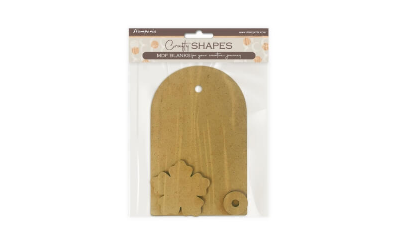 Houten Vorm Secret Diary Tag Stamperia
