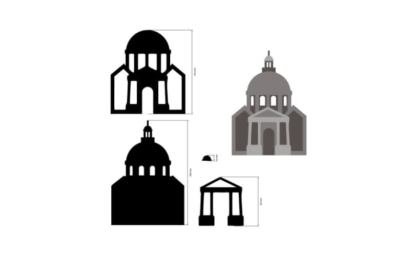 Houten Vorm Venetië Basiliek Stamperia