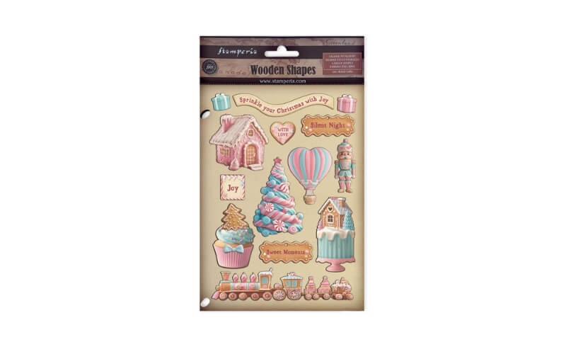 Houten Vormen Candy Christmas Stamperia