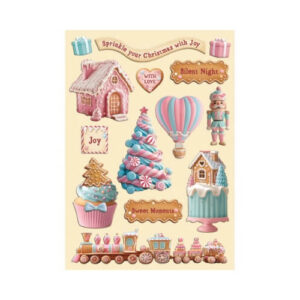Houten Vormen Candy Christmas Stamperia