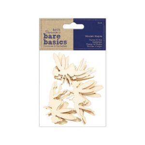 Houten cardtoppers Feeën Bare Basics