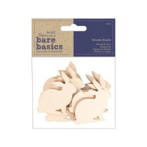 Houten Cardtoppers Konijnen Bare Basics