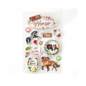 I Love My Horse 3D Stickers Paper House