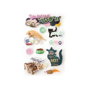 Ik Had Je Bij Miauw 3D Stickers Paper House