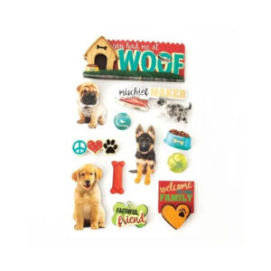 Je had me bij Woef 3D Stickers Paper House