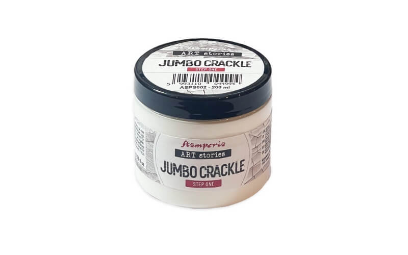 Jumbo Craquelé Transparant Stap 1 200ml Stamperia