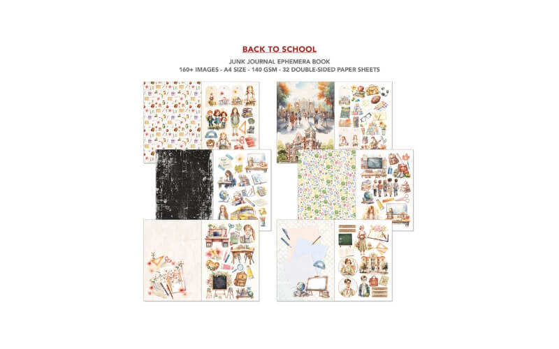 Junk Journal Back to School Ciao Bella