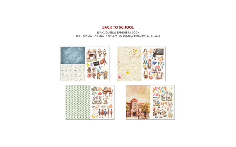 Junk Journal Back to School Ciao Bella