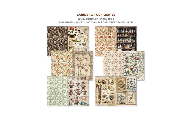 Junk Journal Cabinet of Curiosities Ciao Bella