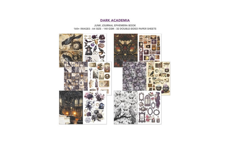 Junk Journal Dark Academia A4 Ciao Bella