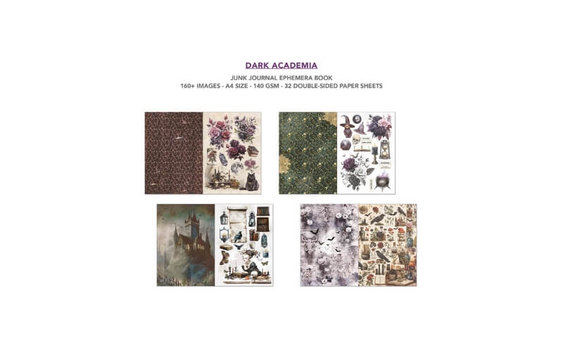 Junk Journal Dark Academia A4 Ciao Bella