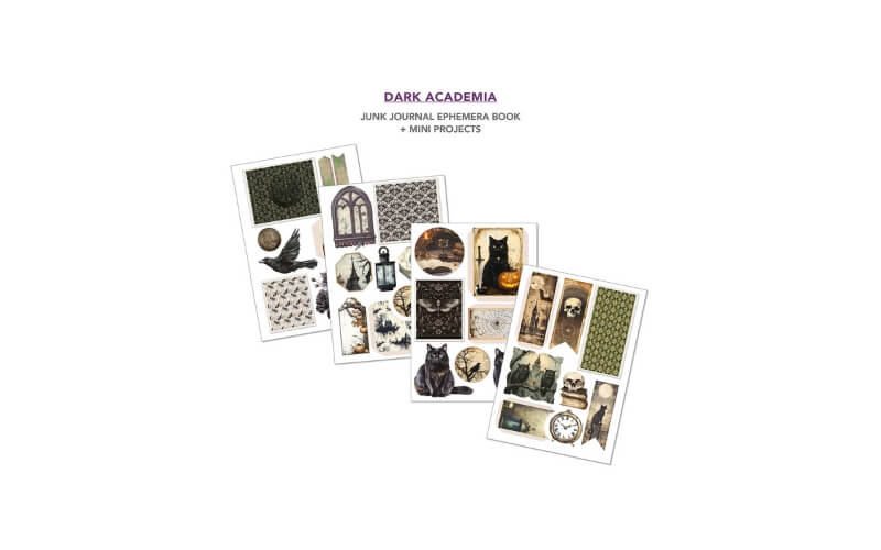 Junk Journal Dark Academia A4 Ciao Bella