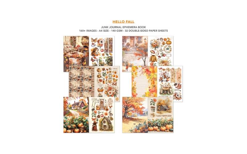 Junk Journal Hello Fall A4 Ciao Bella