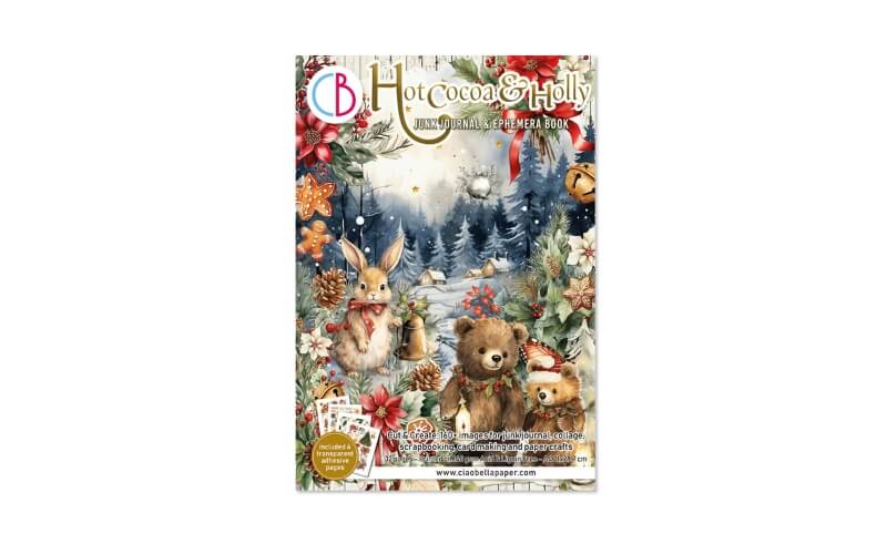 Junk Journal Hot Cocoa & Holly Ciaobella