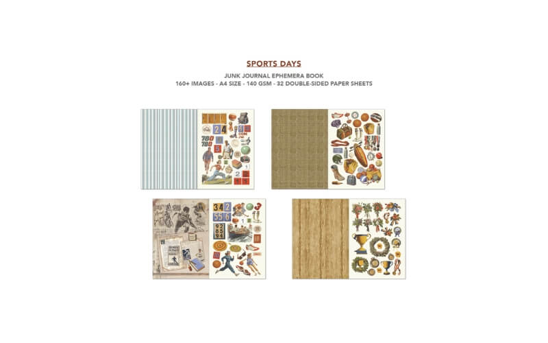 Junk Journal Sports Days Ciao Bella
