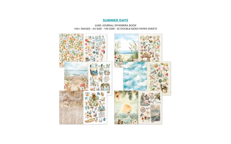 Junk Journal Summer Days A4 Ciao Bella