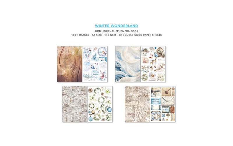 Junk Journal Winter Wonderland A4 Ciao Bella