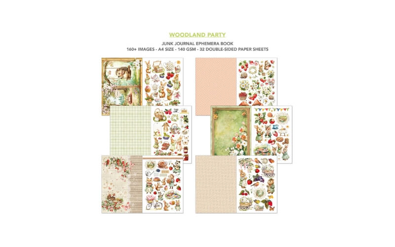 Junk Journal Woodland Party Ciaobella